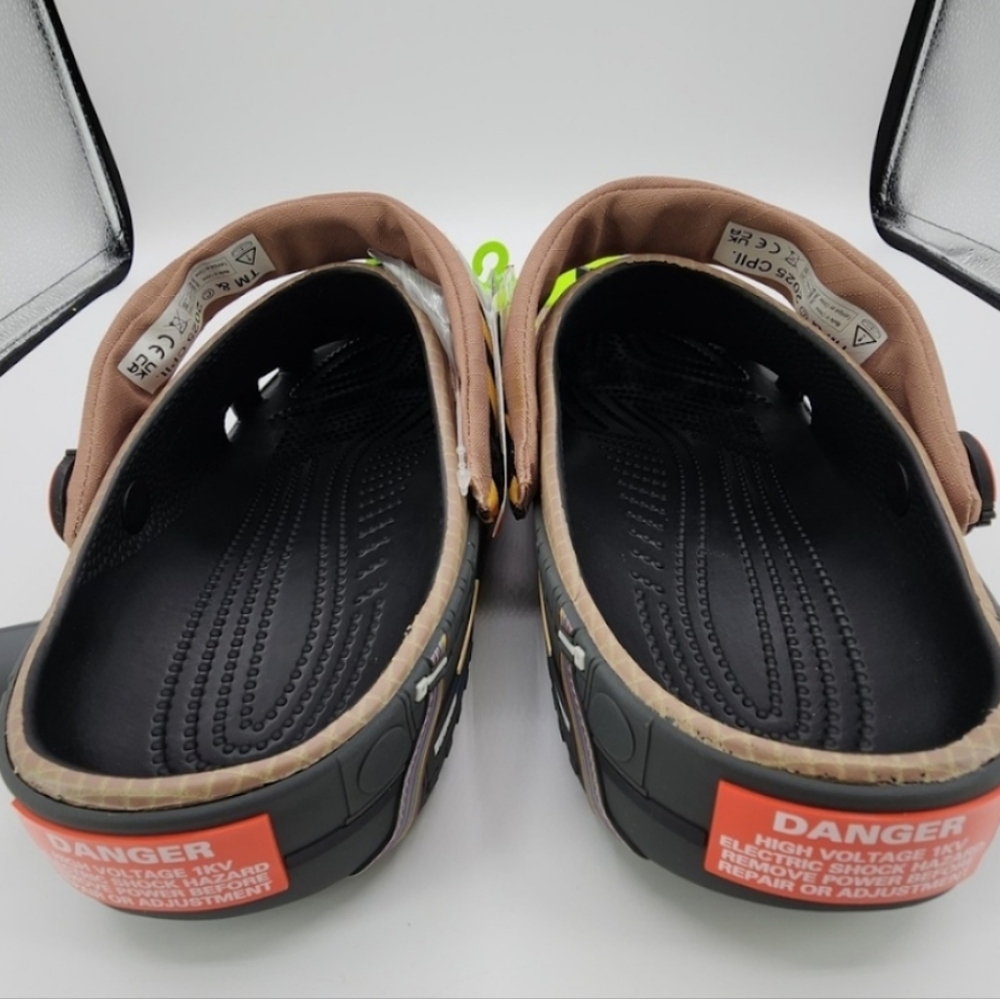 Crocs Ghostbusters Classic Clog Glow in the Dark with Charms NEW w/ Tag - Picture 8 of 9